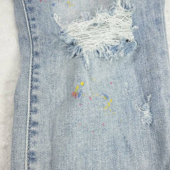 Judy Blue Light Blue Distressed Boyfriend Jeans - Picture 3 of 14